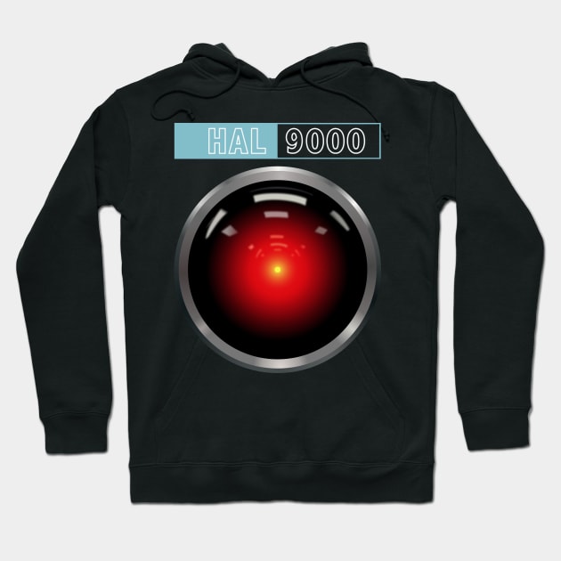 2001 A Space Odyssey Hal Computer Logo Hoodie by Lani A Art